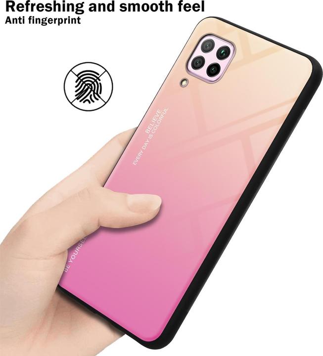 Actual product image Cadorabo TPU 2 colors glass cover (Huawei Nova 7i, Huawei P40 Lite)