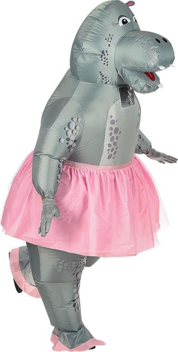 Actual product image Widmann HIPPO BALLERINA (aufblasbares Kostüm m. integriertem Gebläse & Maske), One Size Fits Most Adult (One size)