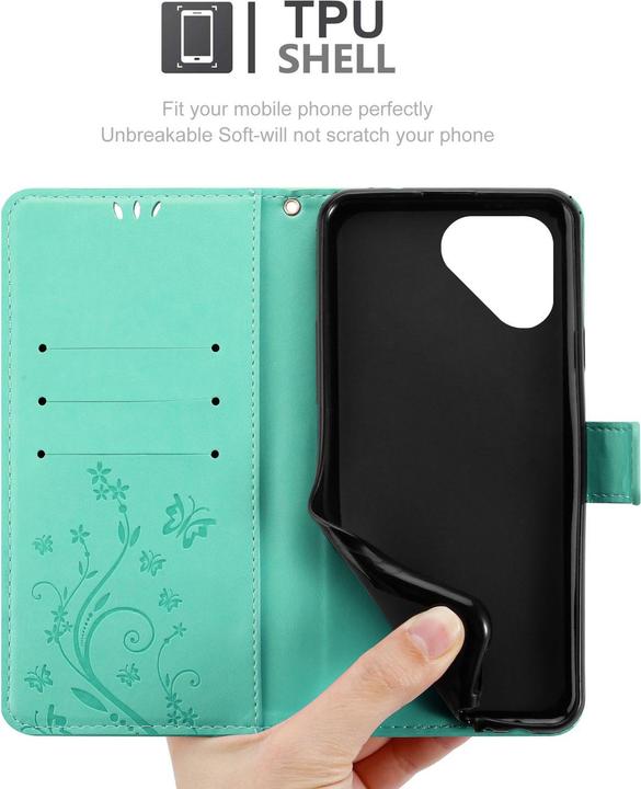Actual product image Cadorabo Case for Fairphone 5 Flower Book (Fairphone 5)
