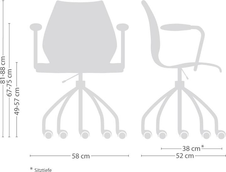 Produktbild Kartell Maui Bürodrehstuhl