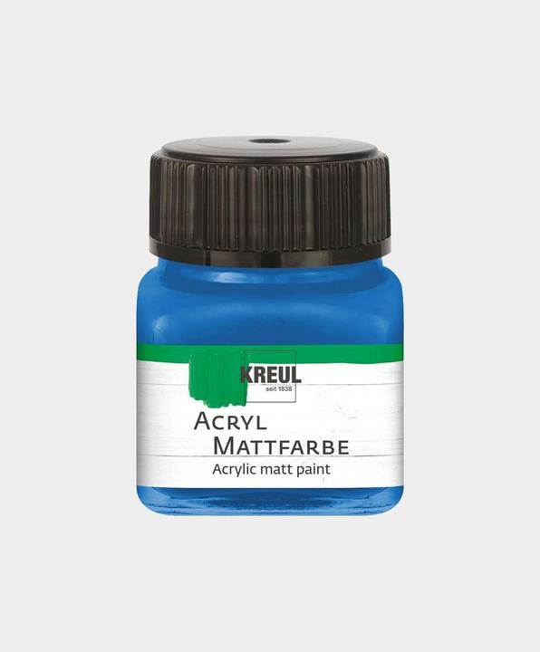 Image du produit Kreul Peinture acrylique mate, 20 ml (Bleu gentiane, 20 ml)
