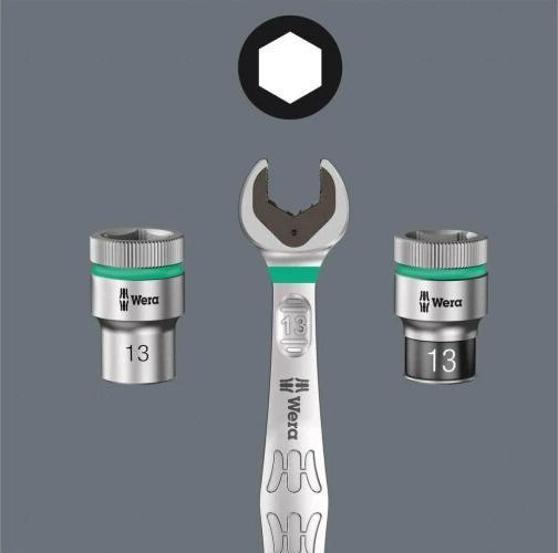Immagine prodotto Wera 8100 SA 6 Zyklop Speed Ratchet Set (13 mm, 11 mm, 12 mm, 10 mm)