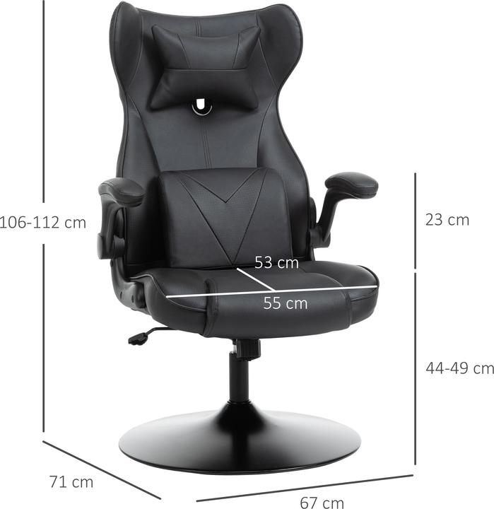 Actual product image Homcom Racing design gaming chair