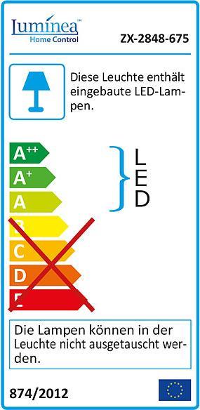 Energie-Label Luminea LED-Streifen (Warmweiss, 500 cm, Indoor)