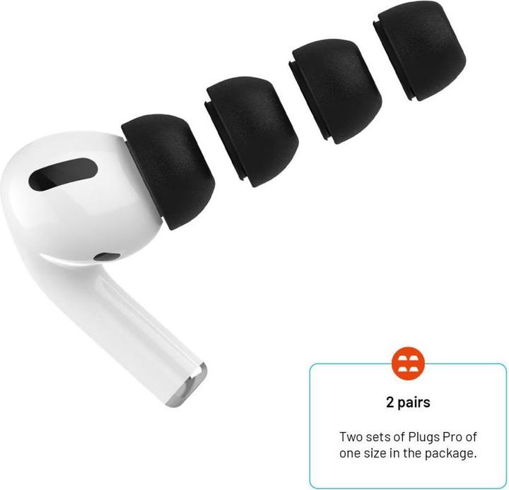 Produktbild Fixed Plugs Pro für Apple Airpods Pro/Pro 2, 2 Sets, Grösse M (AirPods Pro)