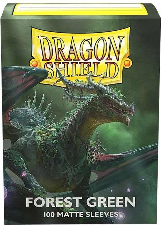 Produktbild Arcane Tinman Sleeves Matte Dragon Shield (100) - Forest Green (63X88mm)