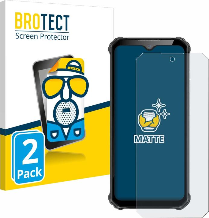 Actual product image BROTECT Anti-glare screen protector matt (2 Piece, Oukitel WP22)