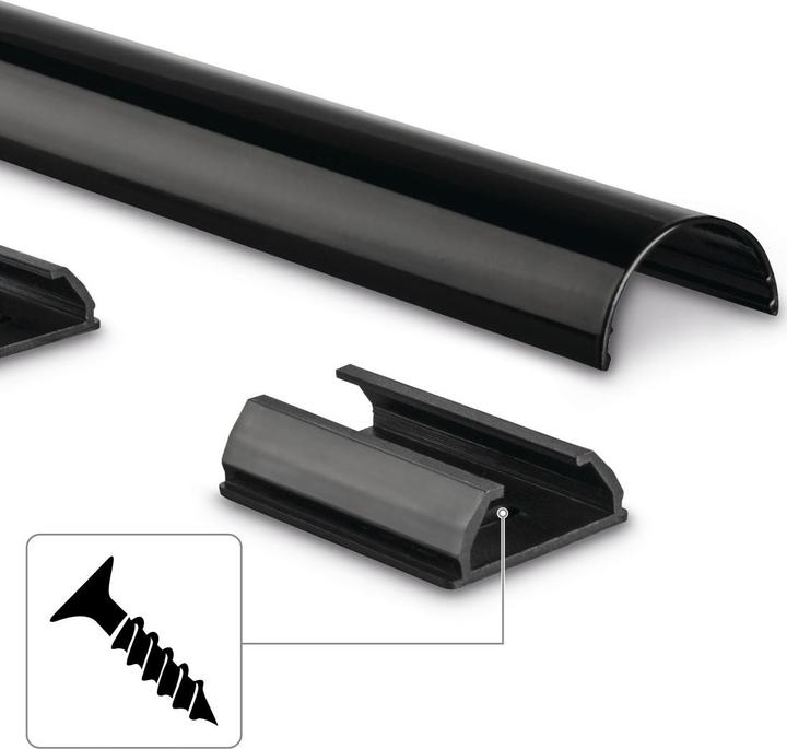 Produktbild Hama Alu-Kabelkanal, halbrund (Kabelkanal, 110 cm)
