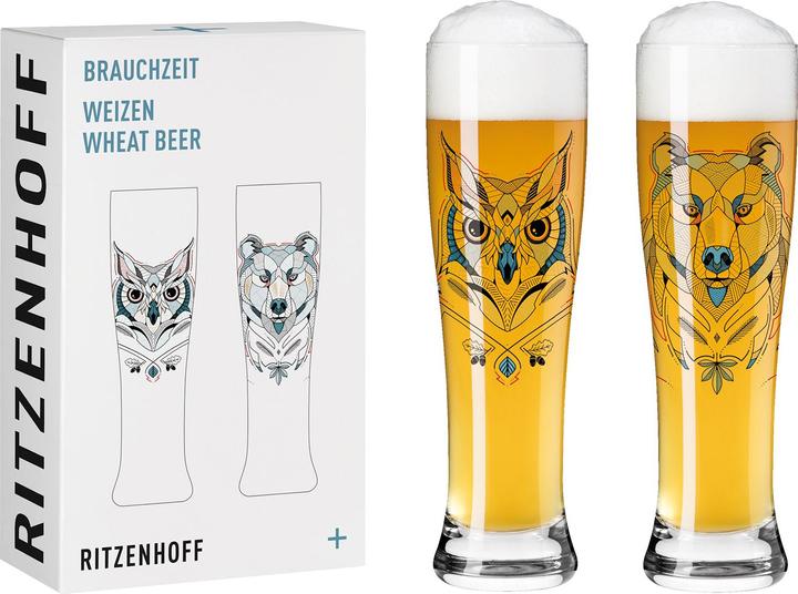 Actual product image Ritzenhoff 2-er-Set Weizenbierglas Brauchzeit (0.65 l, 2 x)