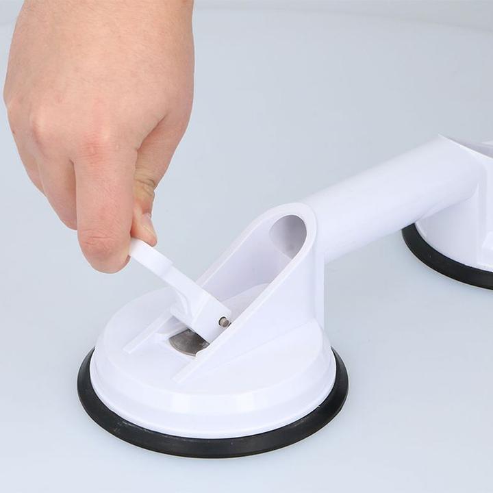 Produktbild Vivamore 2er-Set Haltegriff mit Saugnapf-Montage fÃ¼r Dusche, Toilette und Bad, 33 cm