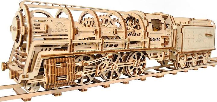 Actual product image Ugears Steam locomotive with tender