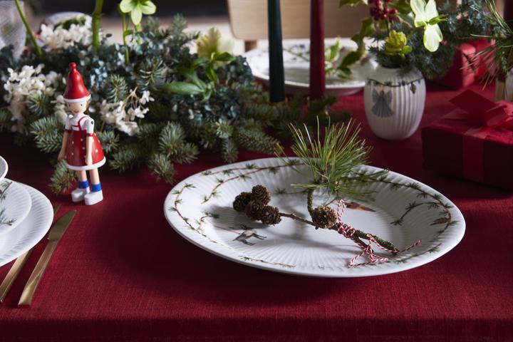 Actual product image Kähler Hammershøi Christmas Vase 10.5 cm - White With Deko (693208) (1 x, 10.5 x 8.5 cm)