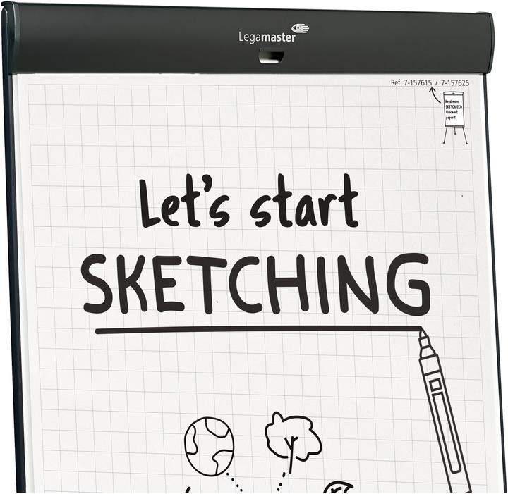 Productafbeelding Legamaster SKETCH PRO mobiles Flipchart Rundfuss