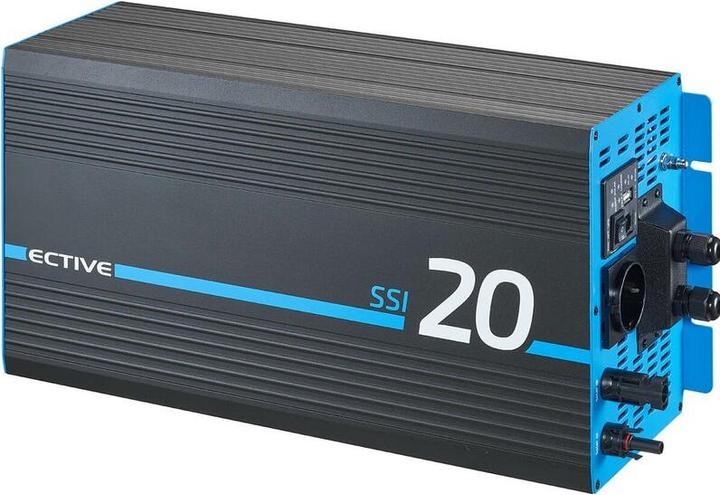 Image du produit Ective SSI 20 Onduleur sinusoïdal 24V 230V 2000W Inverter MPPT Régulateur de charge solaire