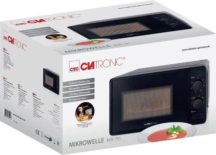 Productafbeelding Clatronic Magnetron MW 791 20L 700 Watt MW 785 (zwart) (20 l)