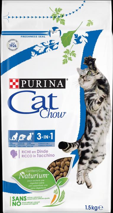 Immagine prodotto Purina ONE CAT CHOW 3 in 1 Tacchino 1,5 kg (Adulto, 1 pz., 1500 g)
