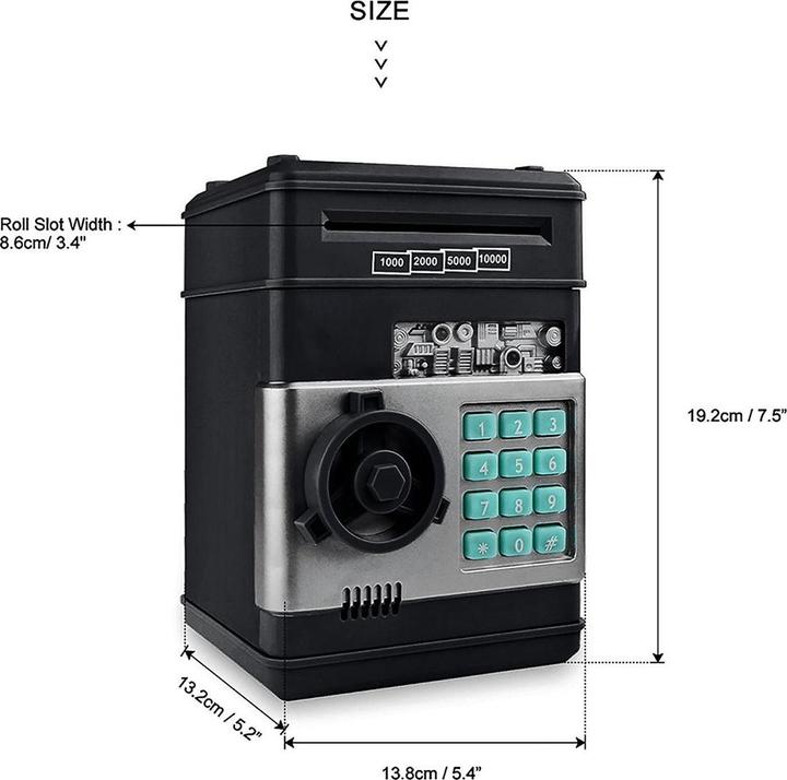 Produktbild Cbx Elektronisches Fingerabdruck-Sparschwein - Spardose mit Passwortschutz