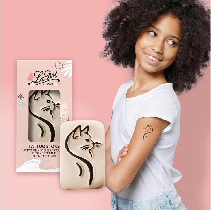 Actual product image Ladot Tattoo stamp cat medium