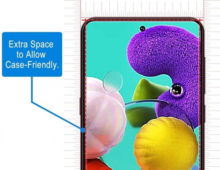 Image du produit Screenguard Samsung Galaxy A52 Film de protection en verre blindé Case Friendly Design (1 pièce(s), Samsung Galaxy A52)