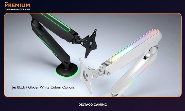 Produktbild Deltaco Gaming RGB - Single Arm Monitorhalterungen (Tisch, 32")