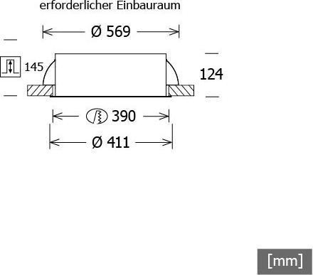 Actual product image LTS Licht&Leuchten LED recessed luminaire PLL 27.410 #642345 (1980 lm)