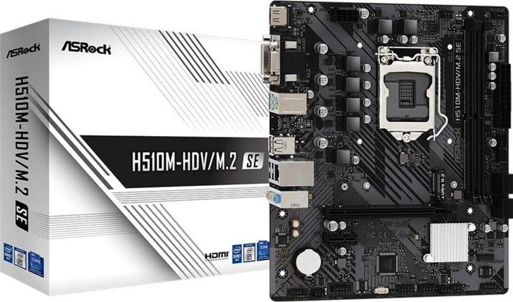 Actual product image AsRock H510M-HDV/M.2 (LGA 1200, Intel H470, mATX)