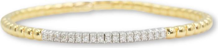 Actual product image Muau Flexarmband 750/18K Bicolor, Diamant 0.40ct. 17cm (17 cm)