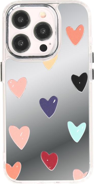 Immagine prodotto PhoneLook Cover in silicone Many Hearts con effetto specchio (Apple iPhone 15 Pro Max)