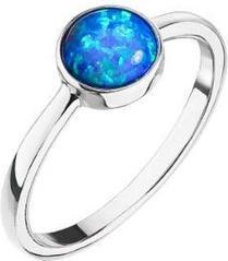 Produktbild Evolution Group Silberring mit blauem Opal 15001.3 Kreislauf 52 mm (52)