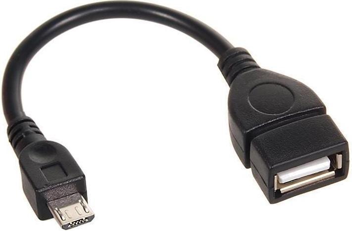 Produktbild Maclean Cable Micro-USB OTG vers USB 2.0 M/F 10cm (Noir) (0.10 m, USB 2.0)