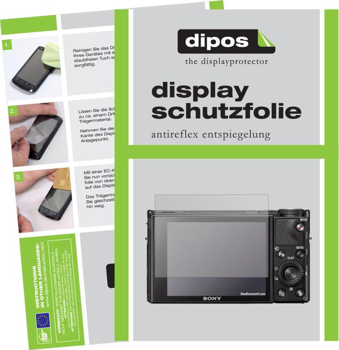 Dipos Displayschutzfolie Antireflex (Displayschutz, RX100 VII)