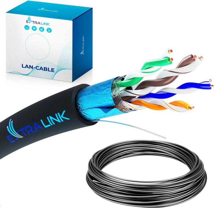 Immagine prodotto Extralink Doppino Cat5e Ftp (F/Utp) Per Esterni (CAT5e)