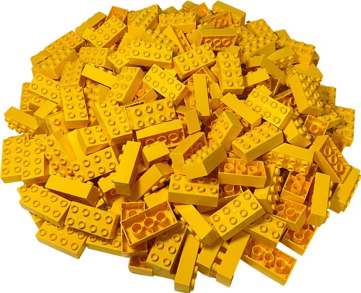 LEGO Duplo 2x4 Steine Gelb - 25 Stück - Grundbausteine Yellow 3011 NEU (3011)