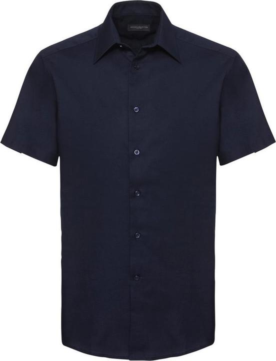 Russell Collection Oxford Hemd Kurzarm pflegeleicht