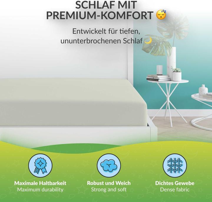 Actual product image Etérea Microfibre Jersey Fitted Sheet (180 x 200 cm, 200 x 200 cm)