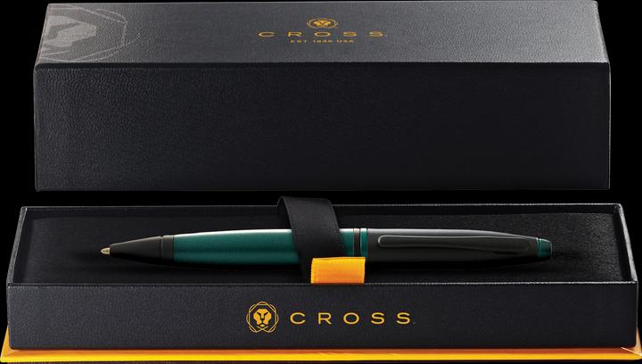 Actual product image Cross Ballpoint Calais matte green barrel, black cap in giftbox (Matt green, 1 x)