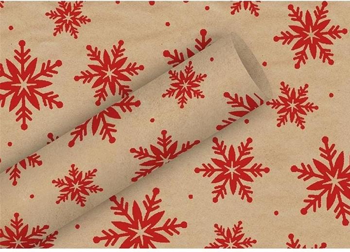 Braun + Company Geschenkpapier Kristalle Rot 2 m x 70 cm (Geschenkpapier, 1 x)