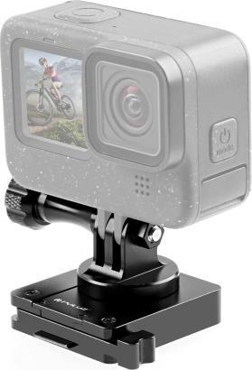 Produktbild Puluz Aluminum Quick Release Bracket NVG Helmet Mount for GoPro and Other Action Cameras (Black)
