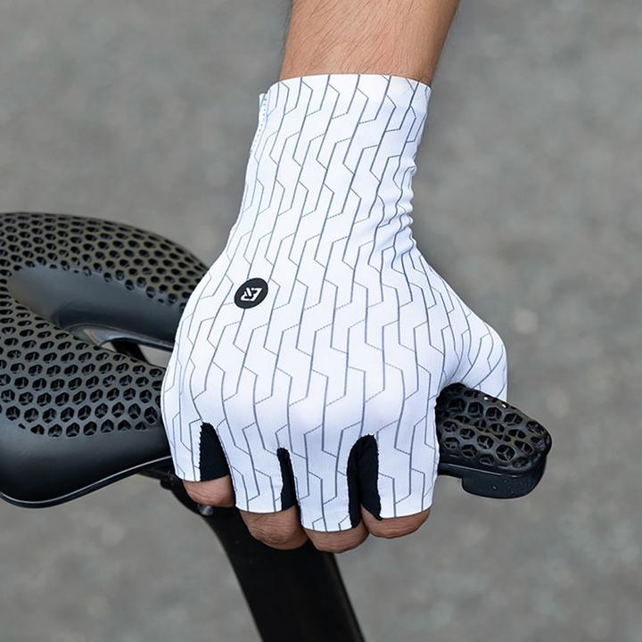 Actual product image Rockbros Road Cycling Gloves Size: S - Black and White (S)