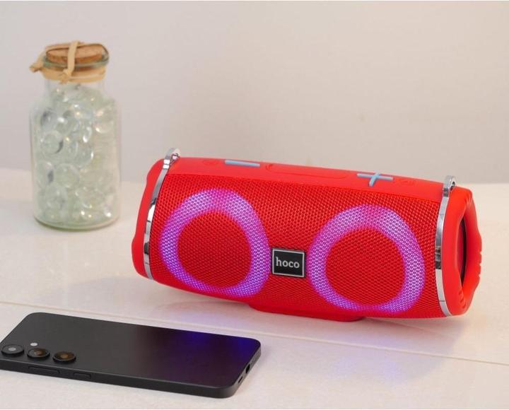 Hoco - Wireless Speaker Sports (HC12) - Bluetooth 5.0, Shoulder Strap, 10W - Red (2 h)