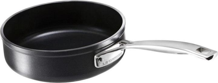 Le Creuset 51110240010002 Aluminium-Antihaft Sautépfanne 24cm, Anthrazit/Silber (24 cm, Pfannenset + Topfset, Aluminium)