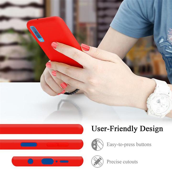 Actual product image Cadorabo TPU Liquid Silicone Case Cover (Samsung Galaxy A7 (2018))