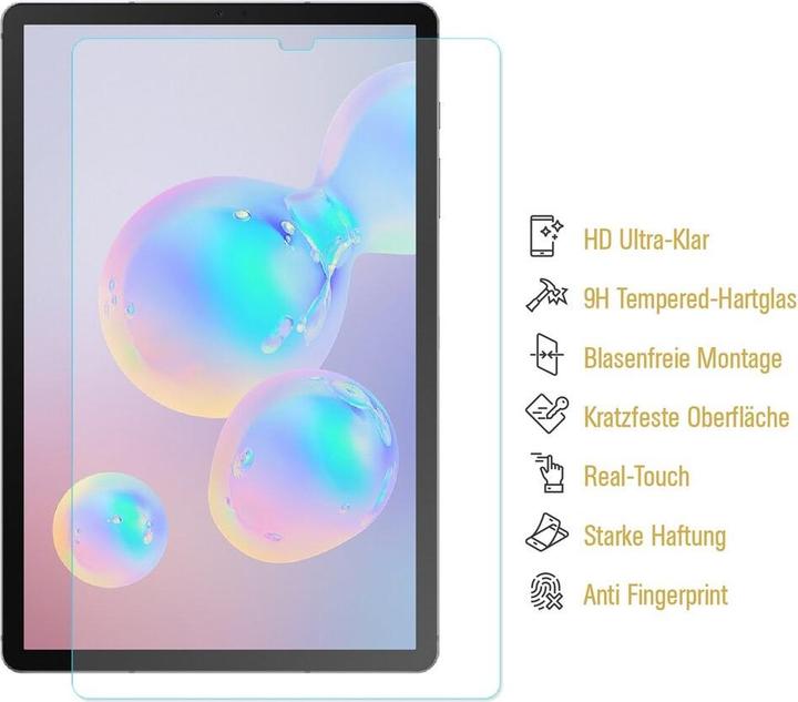 Actual product image Protectorking 2x real tempered 9H armoured glass 3D CLEAR (2 Piece, Galaxy Tab S6)