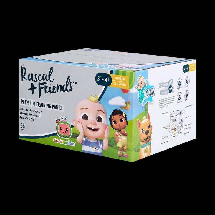 Actual product image Rascal+Friends RASCAL + FRIENDS Pants 5 size, 58pcs, 13-18 kg, 93594 (Size 5, Pack, 58 Piece)