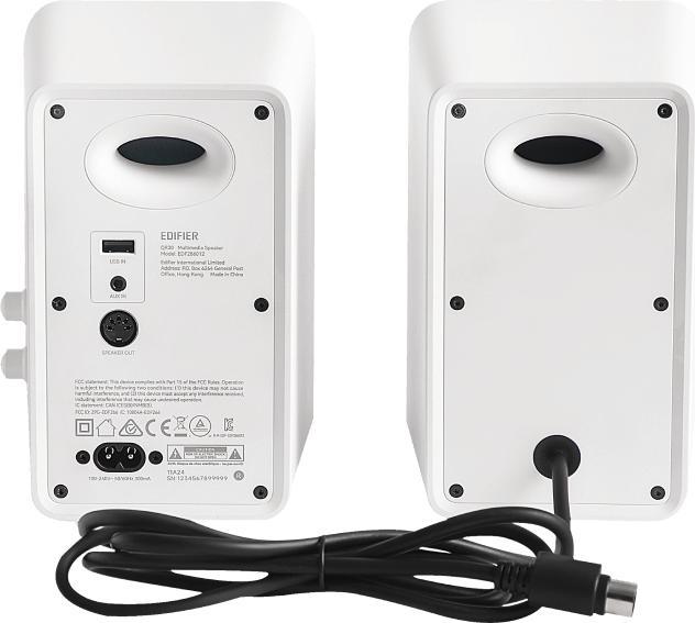 Actual product image Edifier QR30 speakers (white) (1 pair, 30 W)