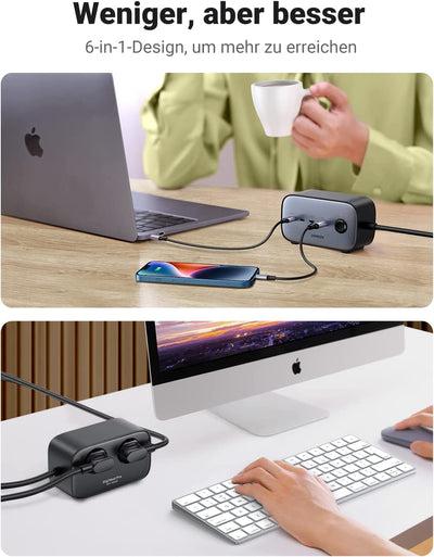 Actual product image Ugreen Cube CD268 (3 x, USB-A, USB-C, CEE 7/4, 1.80 m)