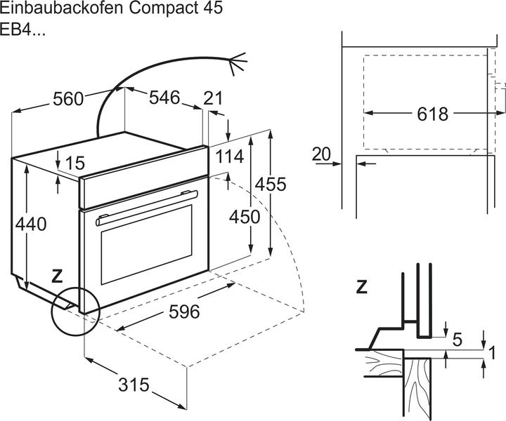 Nährwerte und Zutaten Electrolux EB4SL70KSP