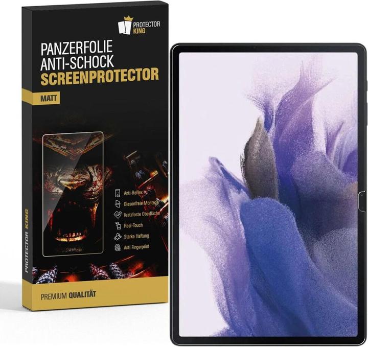 Protectorking 6x Panzerfolie Anti-Shock matt entspiegelt (6 Piece, Galaxy Tab S7 FE)
