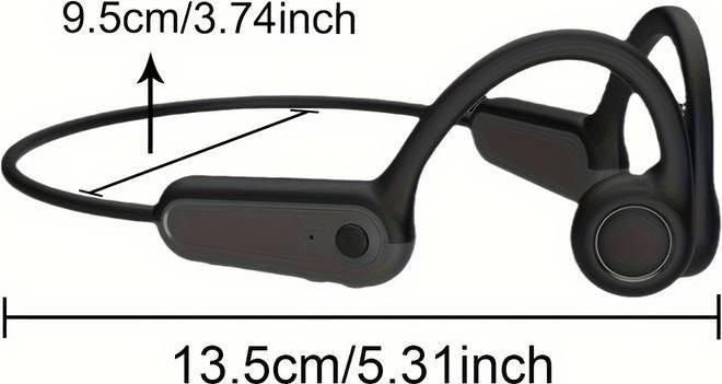 Produktbild PhoneLook Stylische kabellose Bluetooth-Knochenleitungs-Kopfhörer für Sport Laufen Radfahren Fitness (ANC, 11 h, Kabellos)