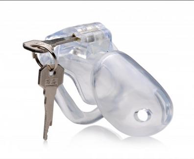 Image du produit Master Series Clear Captor Chastity Cage avec clés - Small